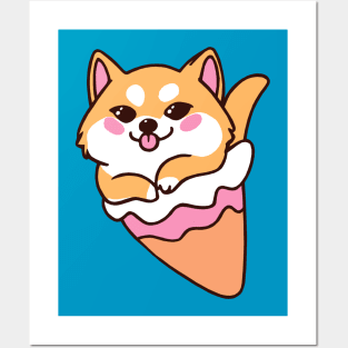 Ice Cream Shibe Posters and Art